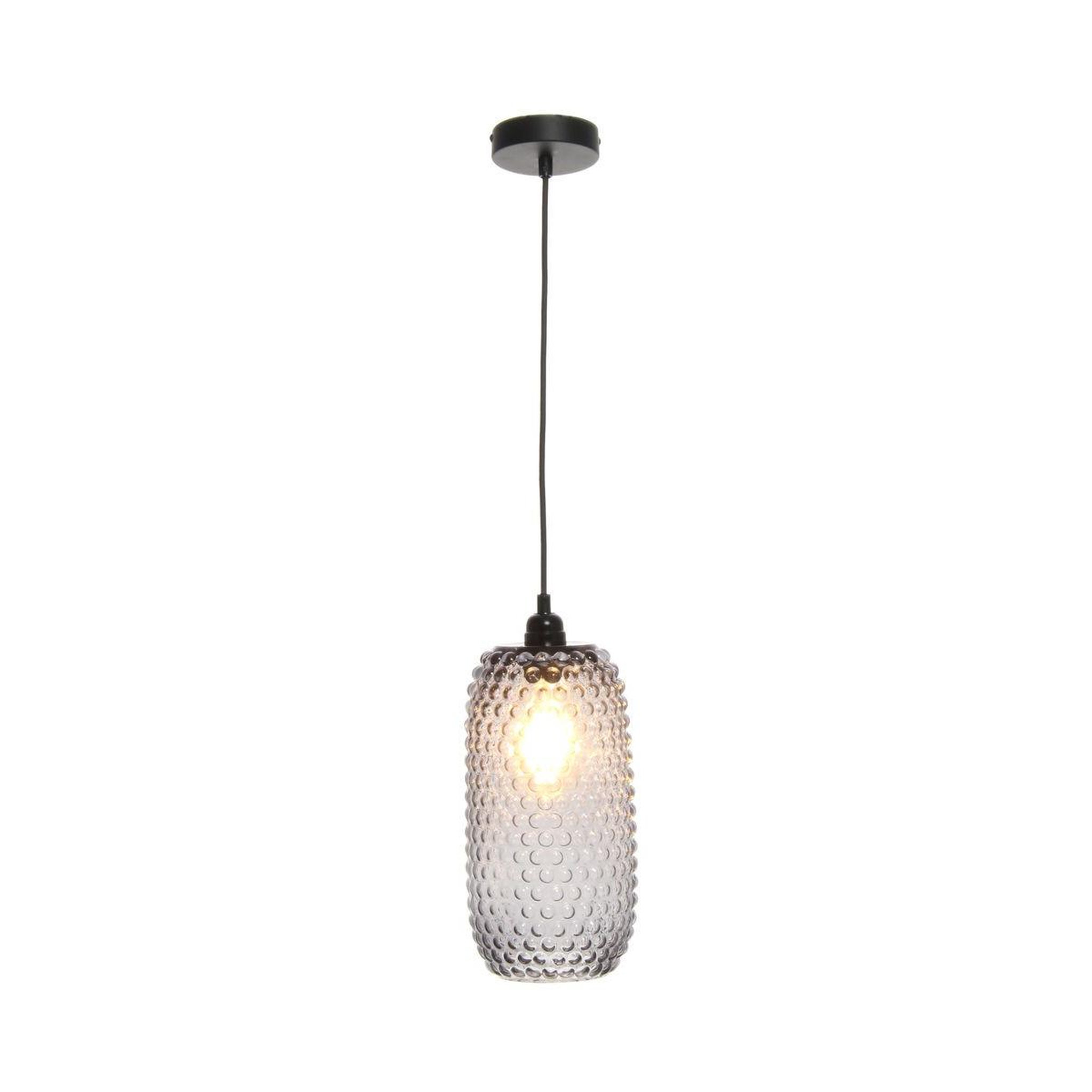 Voir la diapositive 4 : Paris Prix Lampe Suspension en Verre  Irina  34cm Gris