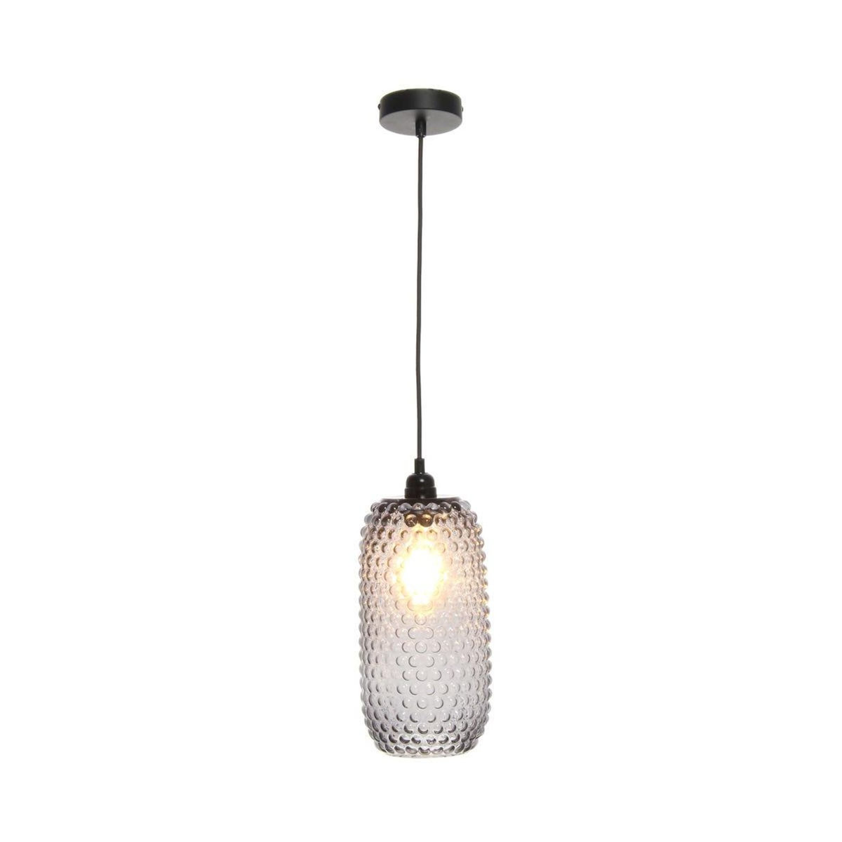 Paris Prix Lampe Suspension en Verre  Irina  34cm Gris