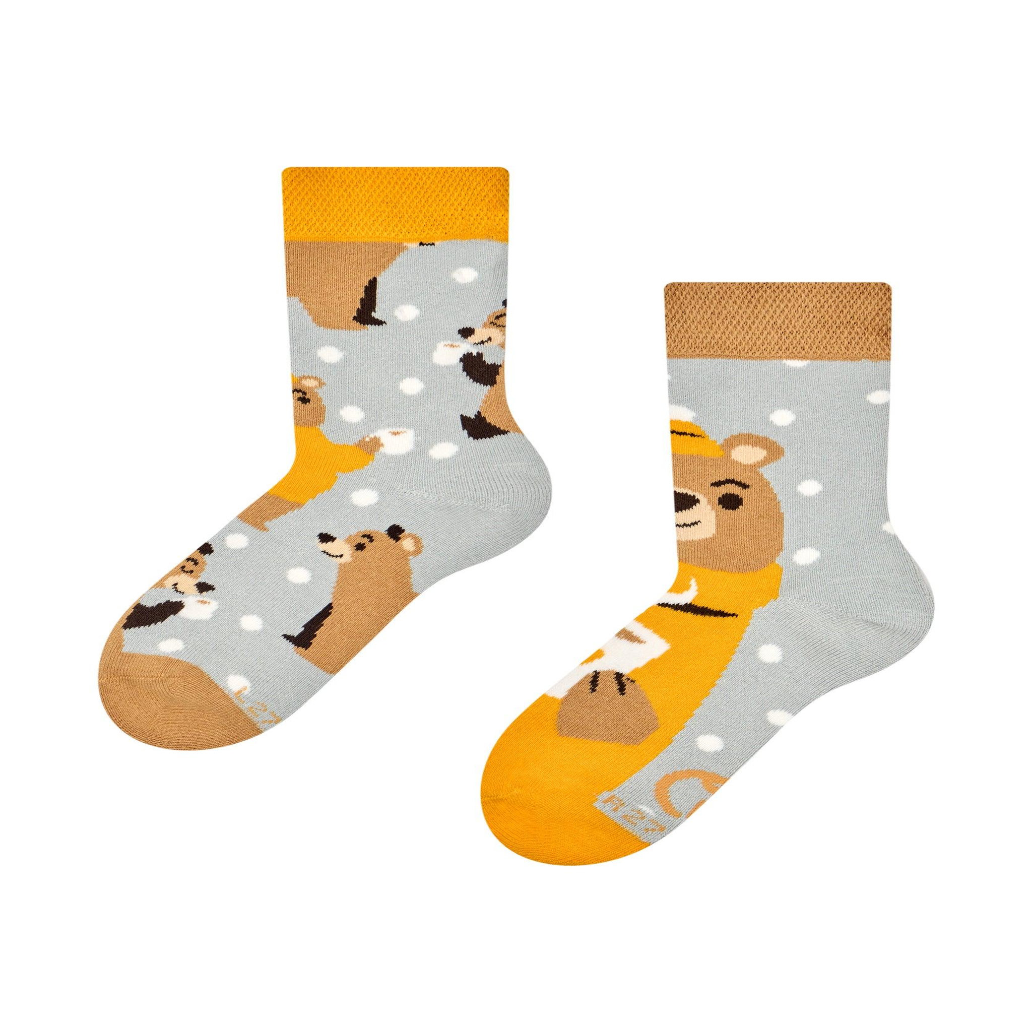 DEDOLES Chaussettes chaudes enfants les ours prennent le thé. Coloris disponibles : Multicolore