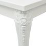 Voir la diapositive 4 : VIDAXL Table a manger 116x66x76 cm blanc brillant