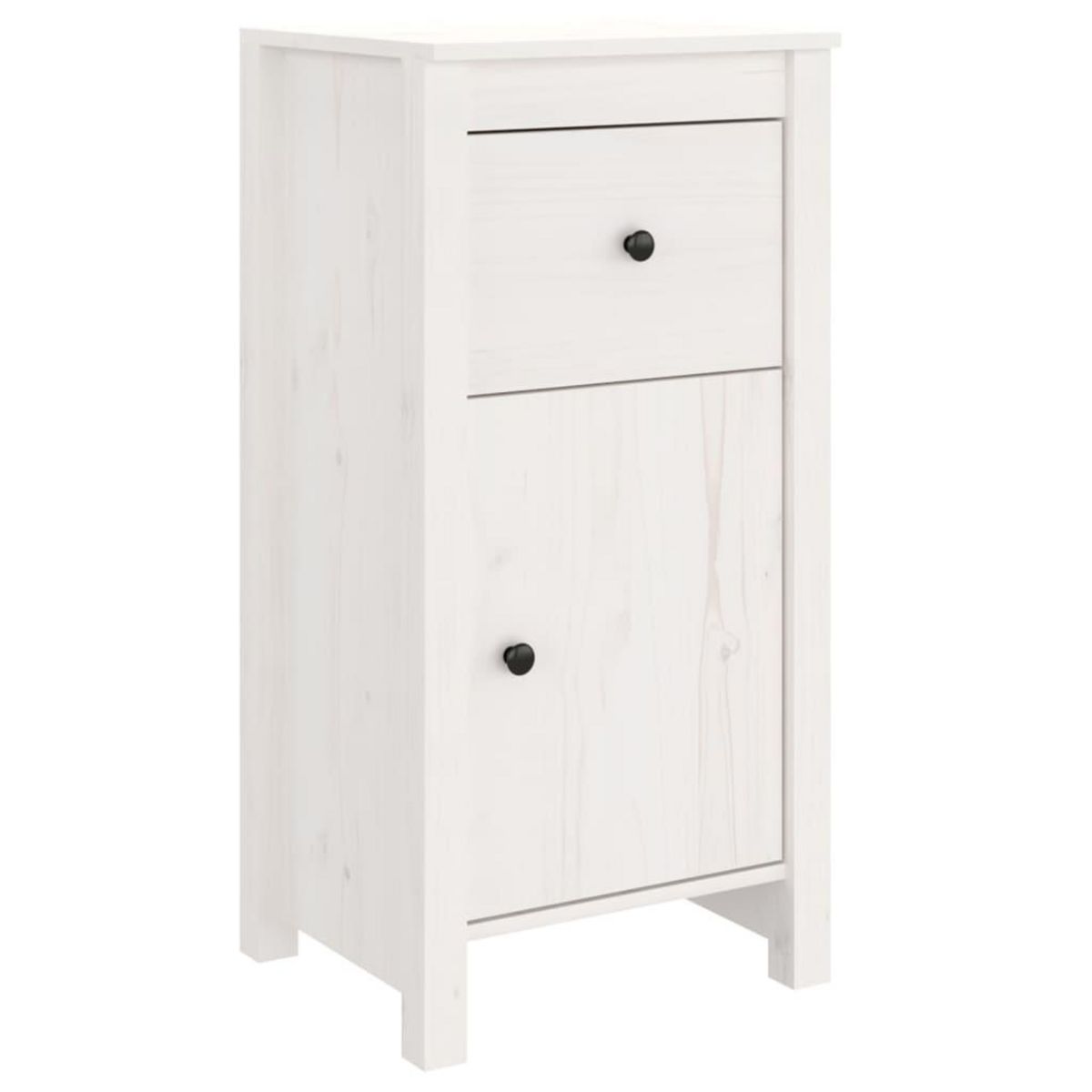 VIDAXL Buffet blanc 40x35x80 cm bois massif de pin
