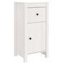 Voir la diapositive 2 : VIDAXL Buffet blanc 40x35x80 cm bois massif de pin