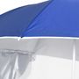 Voir la diapositive 5 : VIDAXL Parasol de plage avec parois laterales bleu 215 cm