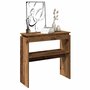 Voir la diapositive 3 : VIDAXL Table console vieux bois 80 x 30 x 80 cm bois d'ingenierie
