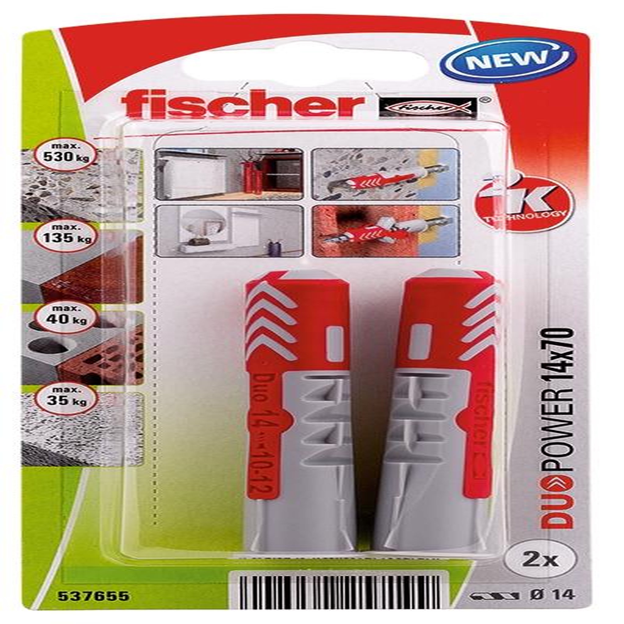 Fischer chevilles FISCHER, Diam.14 x L.70 mm