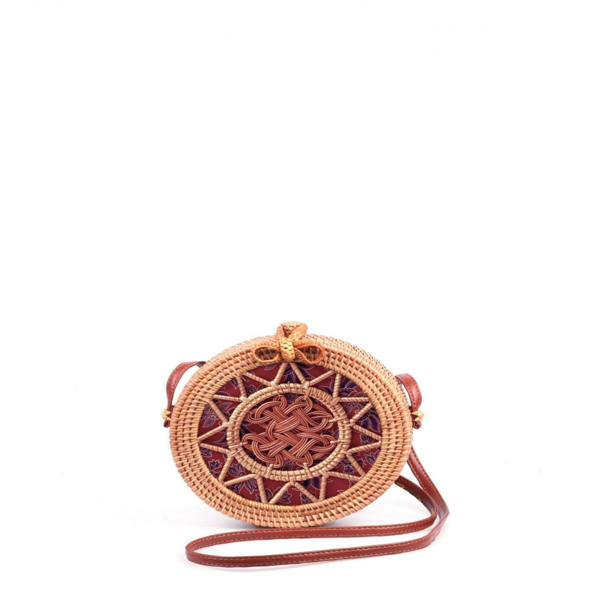 DARI BALI DARI BALI - Sac en paille SEMARAPURA 20 cm