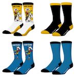 FREEGUN Lot de 4 paires de chaussettes Lucky Luke. Coloris disponibles : Bleu