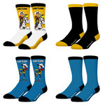 FREEGUN Lot de 4 paires de chaussettes Lucky Luke. Coloris disponibles : Bleu