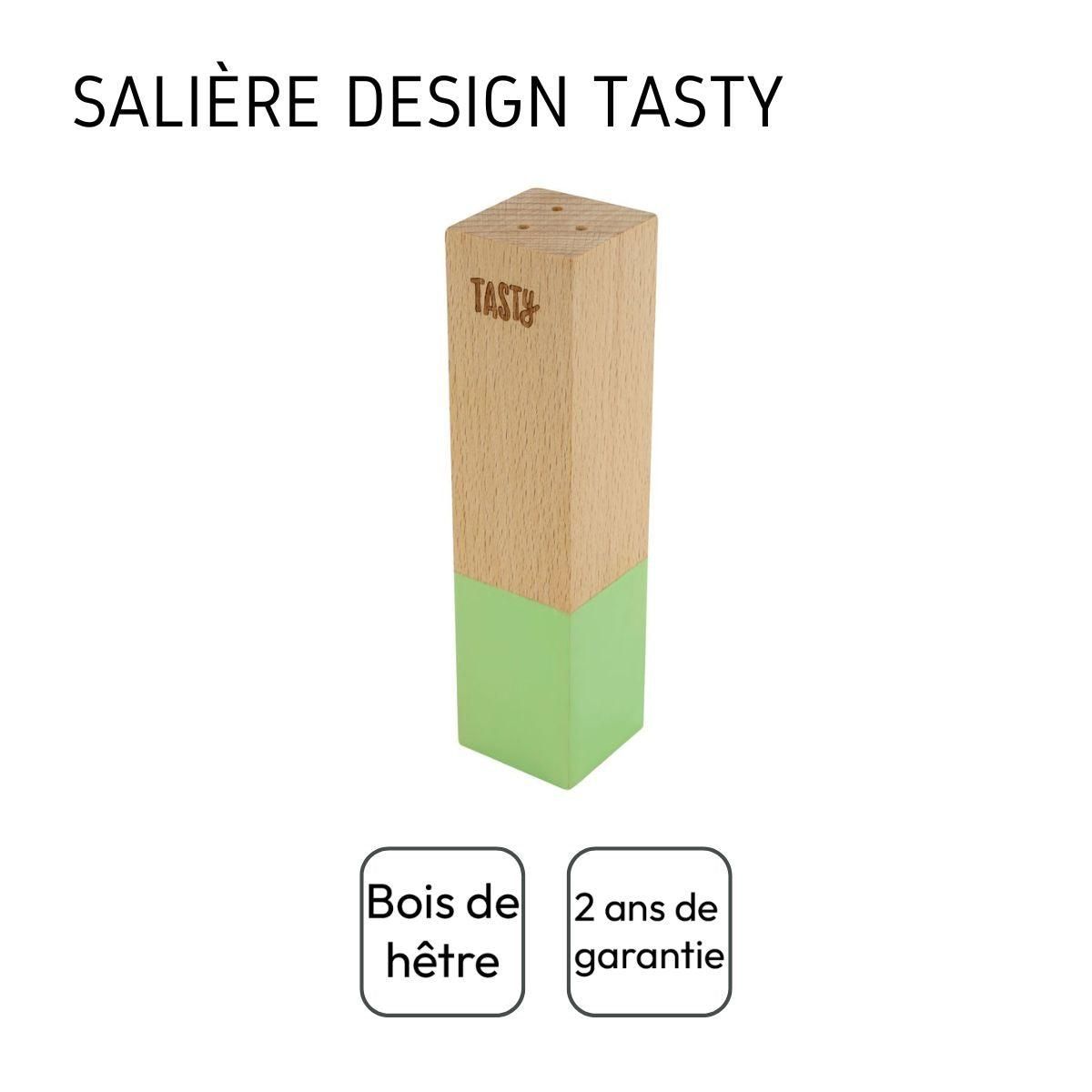 TASTY Salière en bois Tasty Green