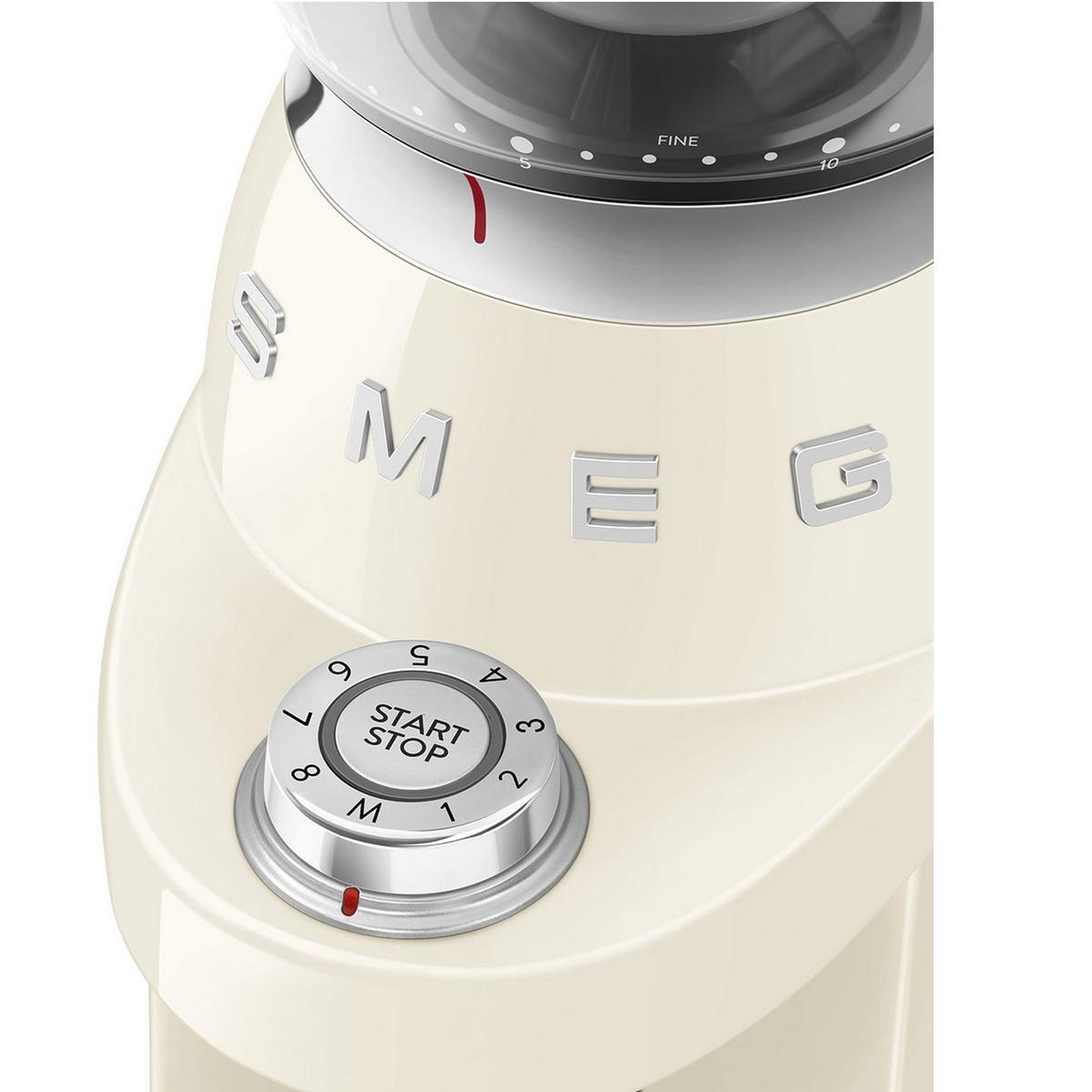 Voir la diapositive 4 : SMEG Moulin à café 240g 150w crème - cgf03creu