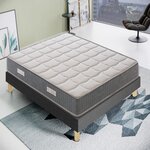ILOVESLEEP Matelas Mousse DELPHINE - Accueil Mémoire De Forme - Epaisseur 21 Cm. Coloris disponibles : Blanc