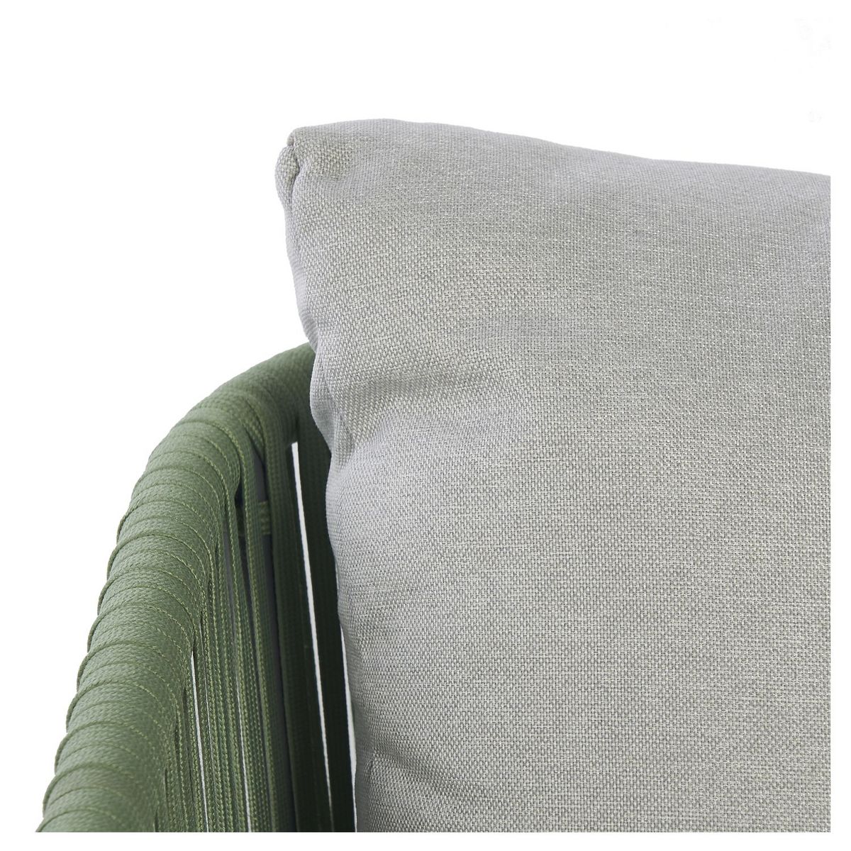 GARDENSTAR Salon bas de jardin - 4/5 places - Aluminium - Vert - TILLEUL