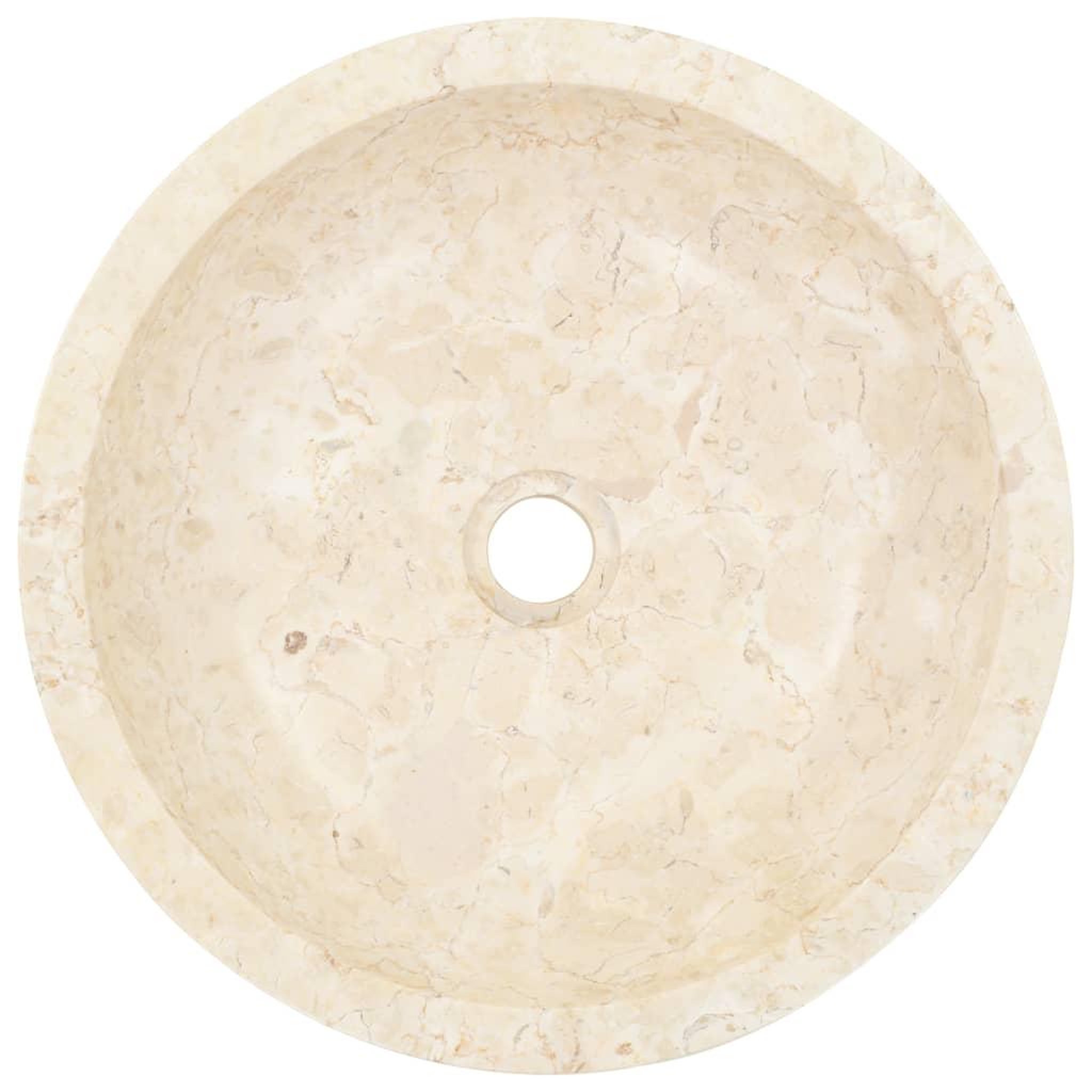 Voir la diapositive 4 : VIDAXL Evier 40 x 12 cm Marbre Creme