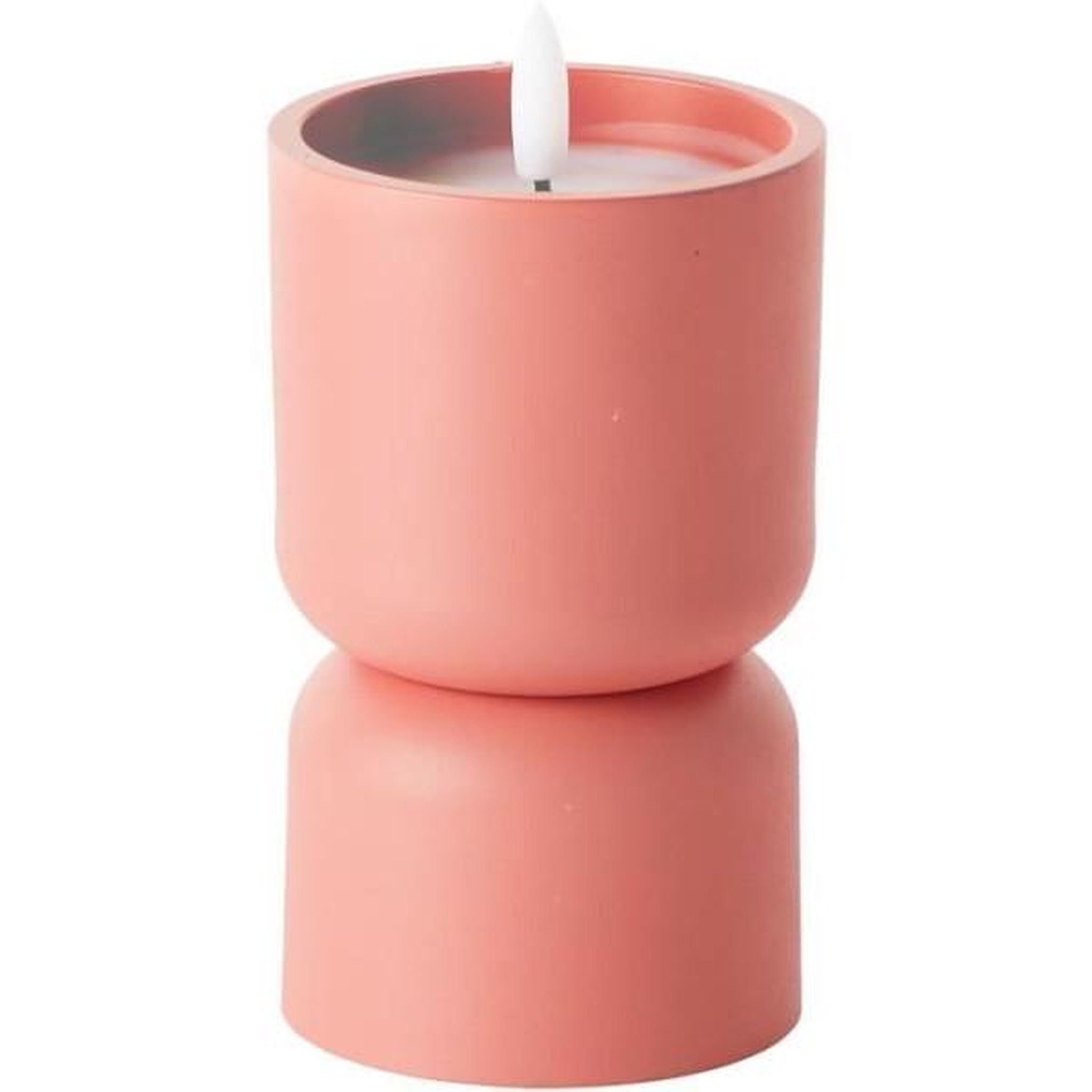 Voir la diapositive 2 : BRILLIANT Lampe de table d'extérieur - BRILLIANT - LOVERE - Forme bougie - Plastique - 3 W - Terre cuite