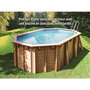 Voir la diapositive 3 : GRE Piscine bois Macadamia 6,32 x 3,35 x 1,30 m - Gré