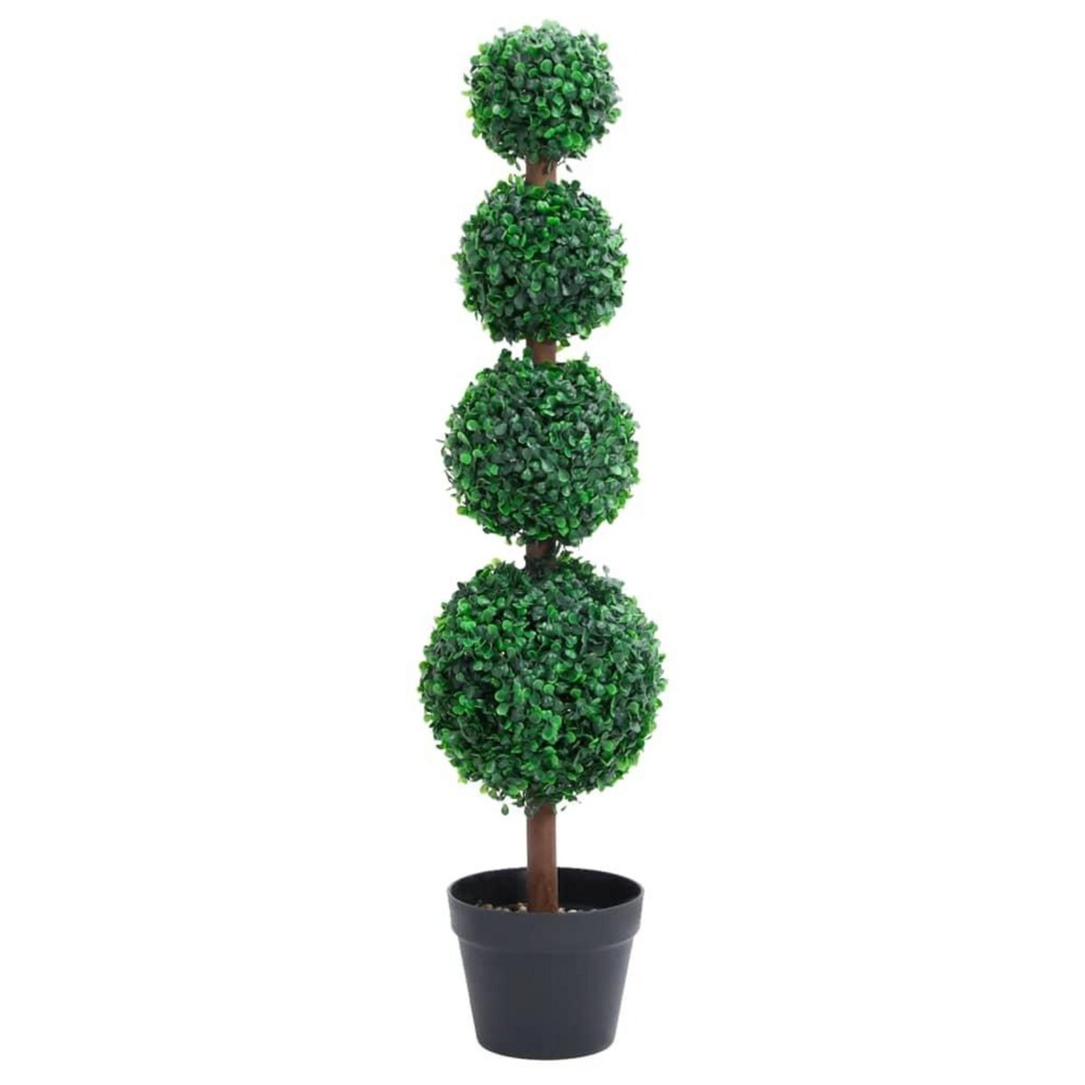 VIDAXL Plante de buis artificiel avec pot Forme de boule Vert 90 cm