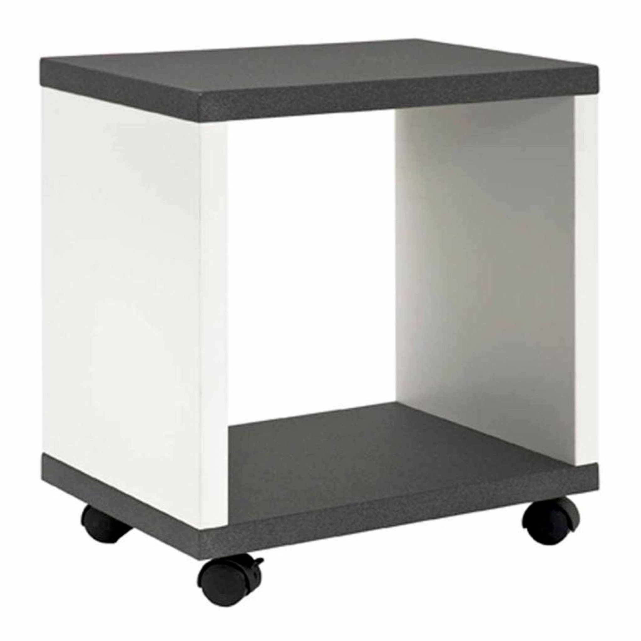 Paris Prix Table d'Appoint Desserte  Granit  48cm Blanc