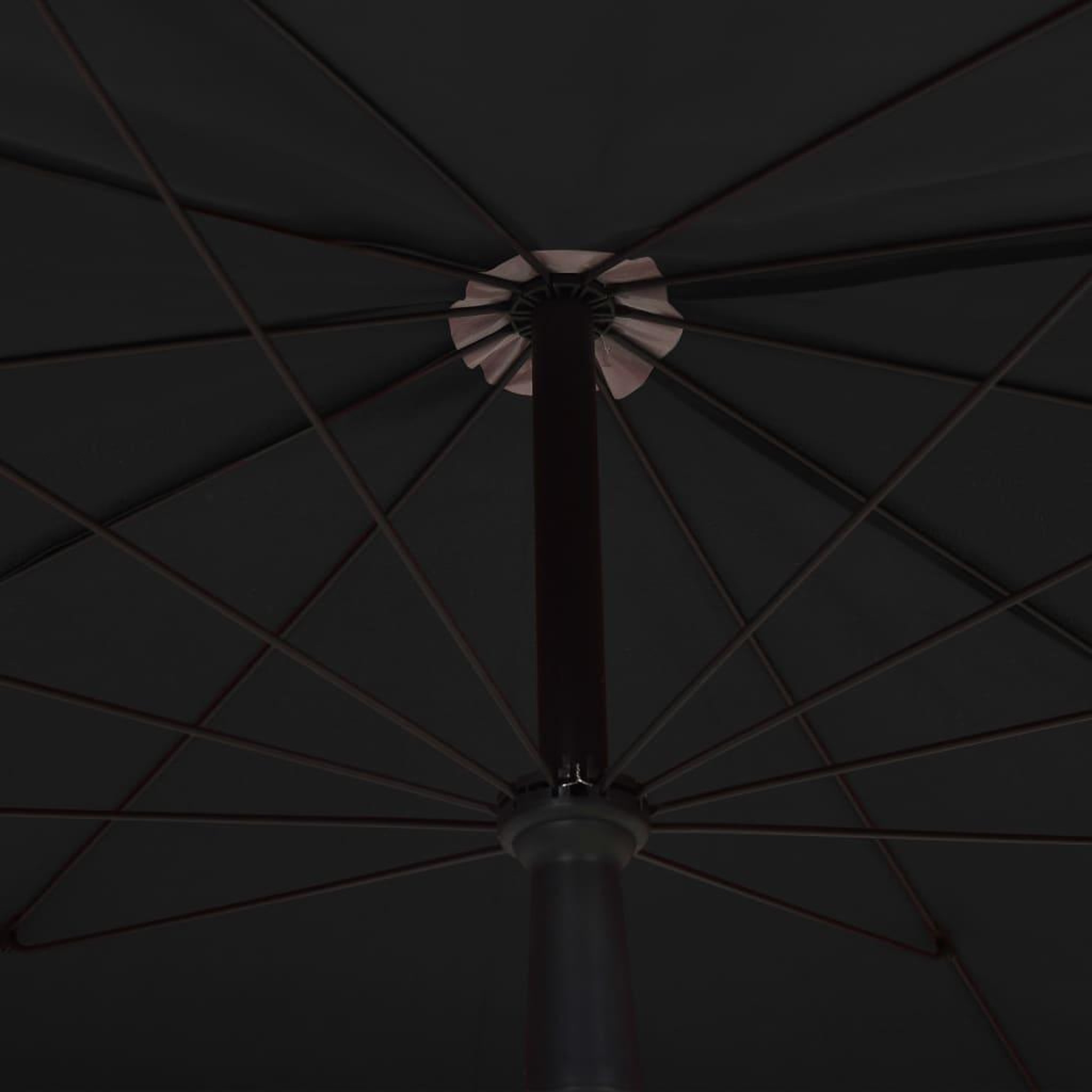 Voir la diapositive 5 : VIDAXL Parasol de jardin avec mat 200x130 cm noir