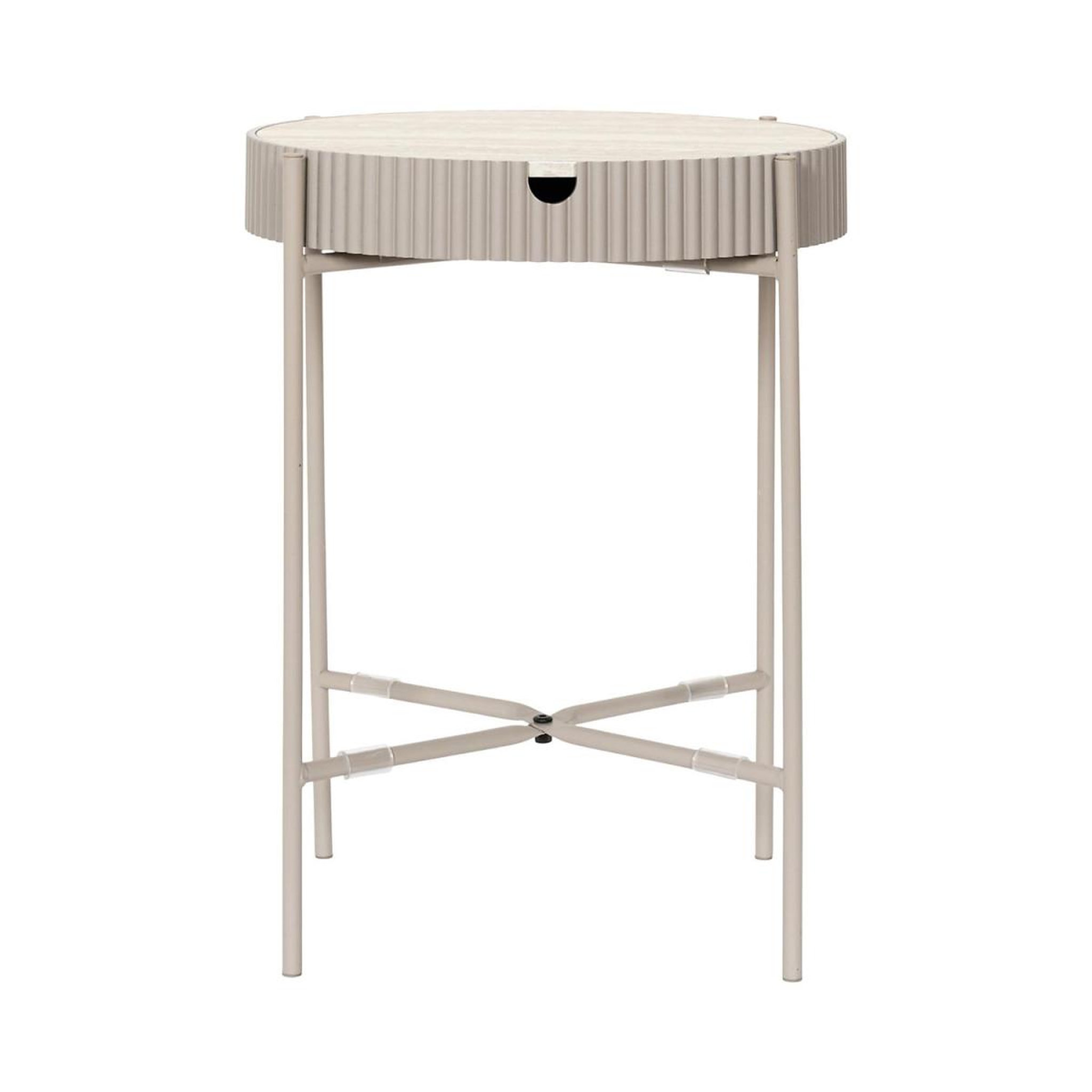 Voir la diapositive 2 : The Home Deco Factory Table de rangement design  terra nova  48cm beige