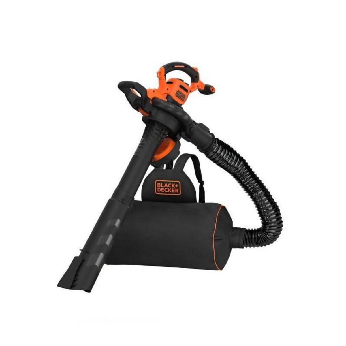 Black et Decker BLACK+DECKER - Aspirateur, Souffleur, Broyeur de feuilles filaire 3000W - BEBLV300-QS - Livre avec tuyau flexible et sac a dos 7