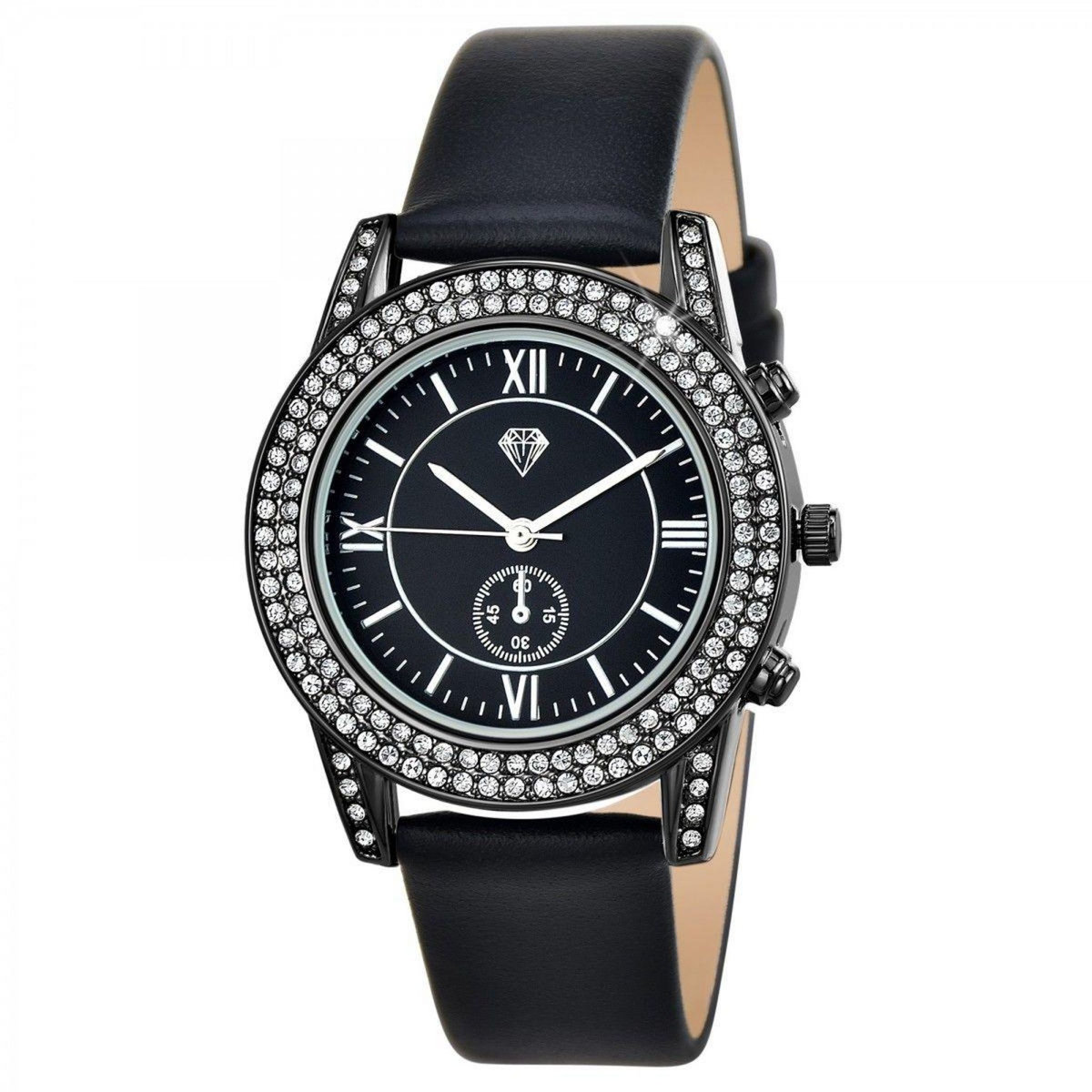 SC CRYSTAL Montre Elyssa élégante ornée de Cristaux scintillants par SC Crystal