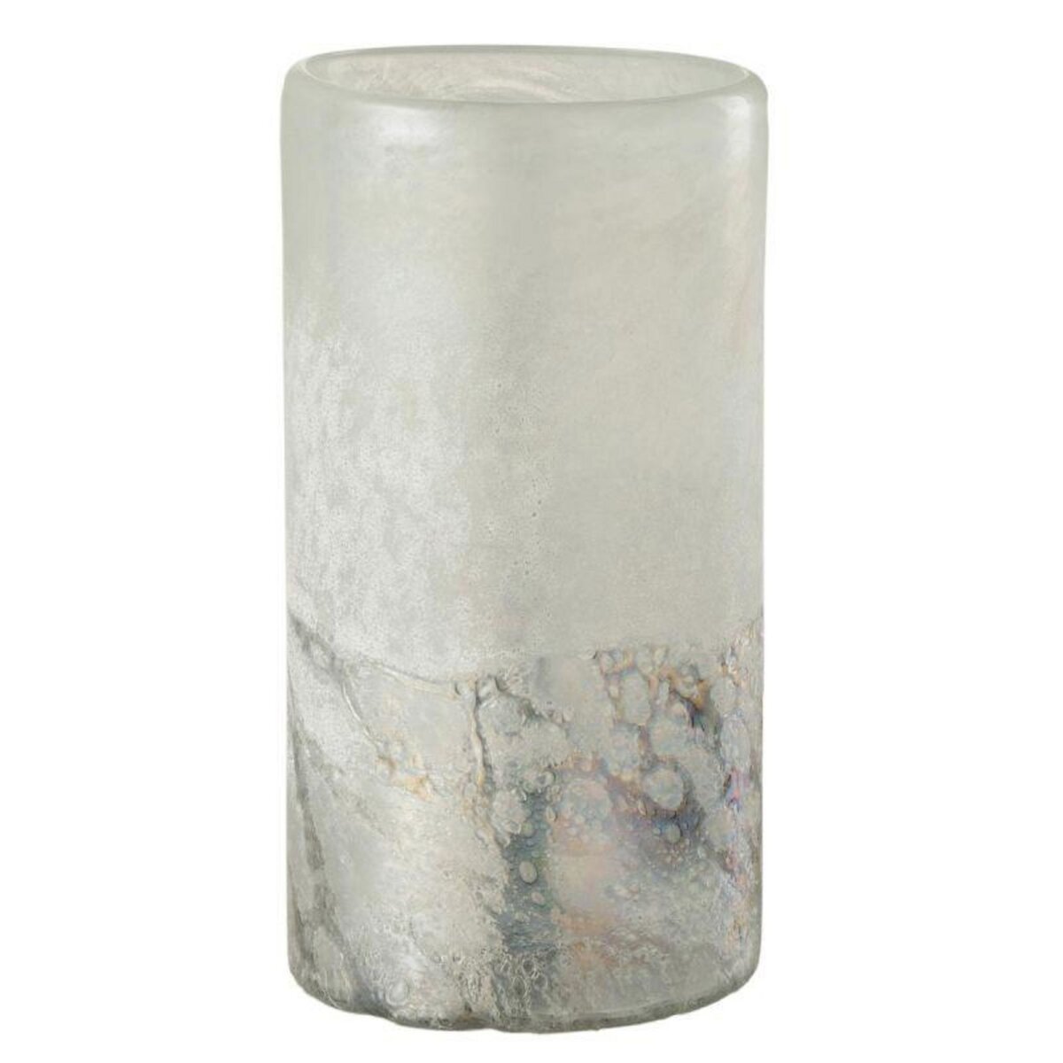 Paris Prix Vase Cylindrique Design  Scavo  23cm Gris