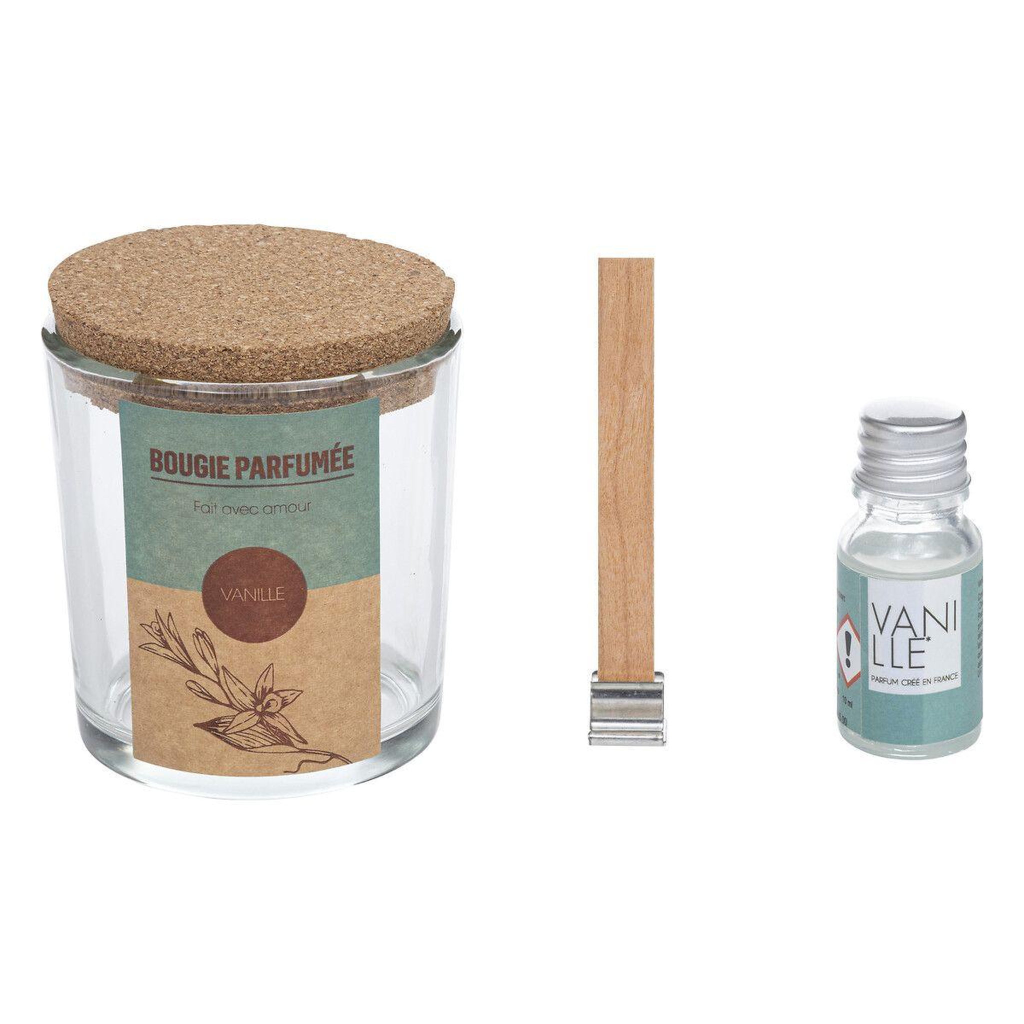 Voir la diapositive 2 : ATMOSPHERA Kit de Fabrication de Bougies  DIY  23cm Beige