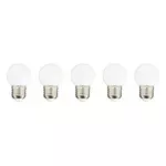 Lumisky Lot de 5 ampoules compatible guirlande PARTY BULB WHITE Blanc Plastique E27