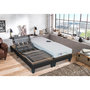 Voir la diapositive 2 : Ensemble relaxtion TPR électrique accueil mousse mémoire de forme + mousse Haute Résilience + sommier  2x80x200 cm DORSOTONIC