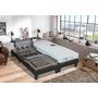 Voir la diapositive 2 : Ensemble relaxtion TPR électrique accueil mousse mémoire de forme + mousse Haute Résilience + sommier  2x80x200 cm DORSOTONIC