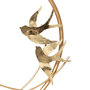 Voir la diapositive 2 : ATMOSPHERA Décoration à Poser en Métal  Oiseau  36cm Or
