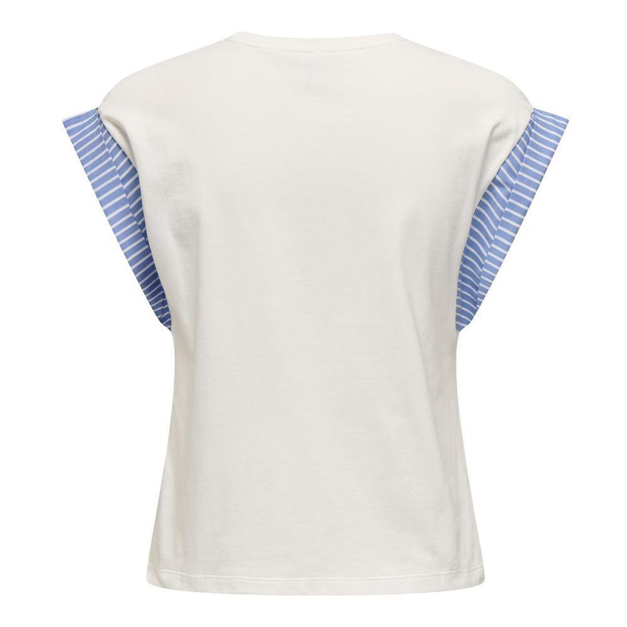 Voir la diapositive 2 : Only T-Shirt Blanc/Bleu Femme Only Dawn