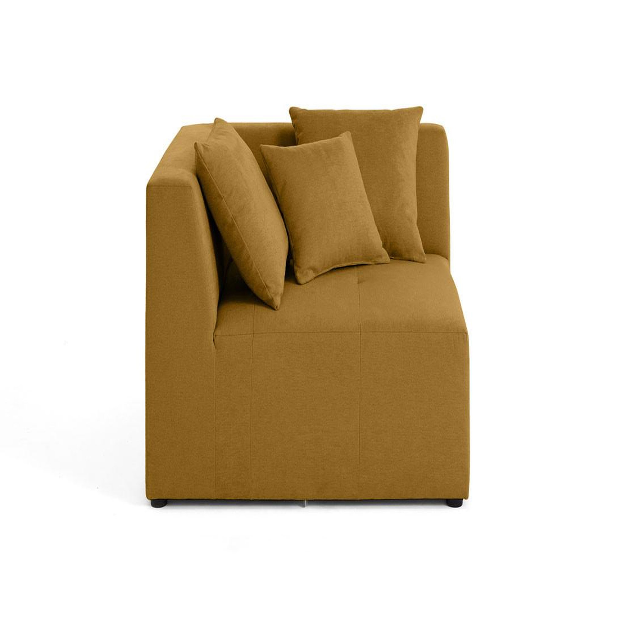 Voir la diapositive 1 : BEST MOBILIER Amalfi - module d'angle réversible - en tissu