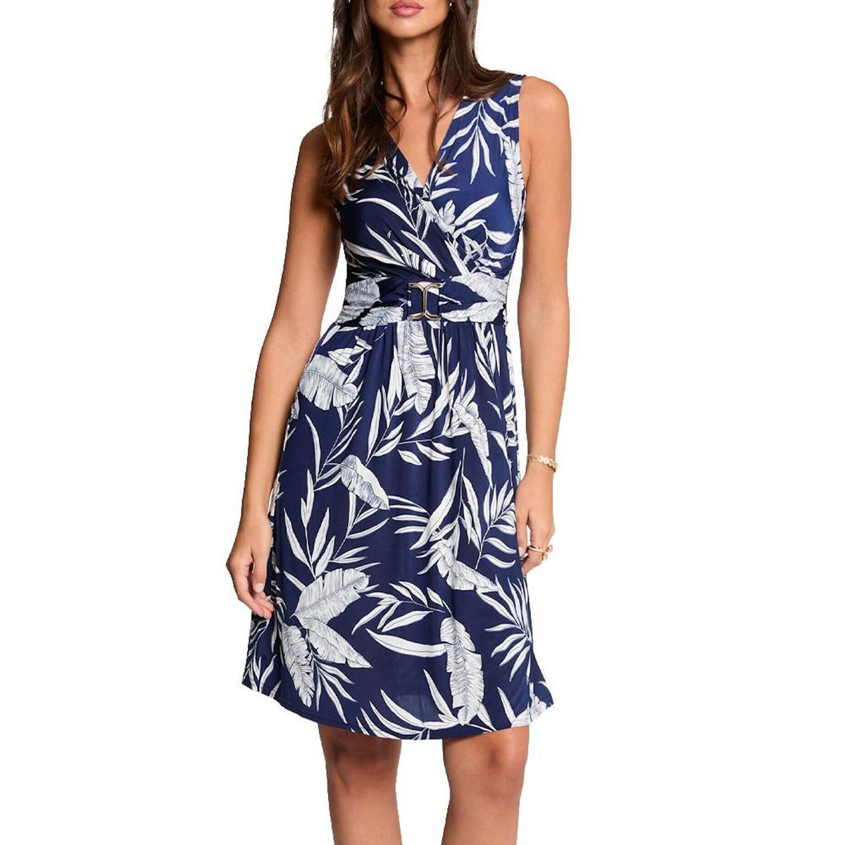 MORGAN Robe Marine/Blanche Femme Morgan RFLERIA