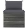 Voir la diapositive 5 : VIDAXL Salon palette de jardin 3 pcs avec coussins Bois de pin massif