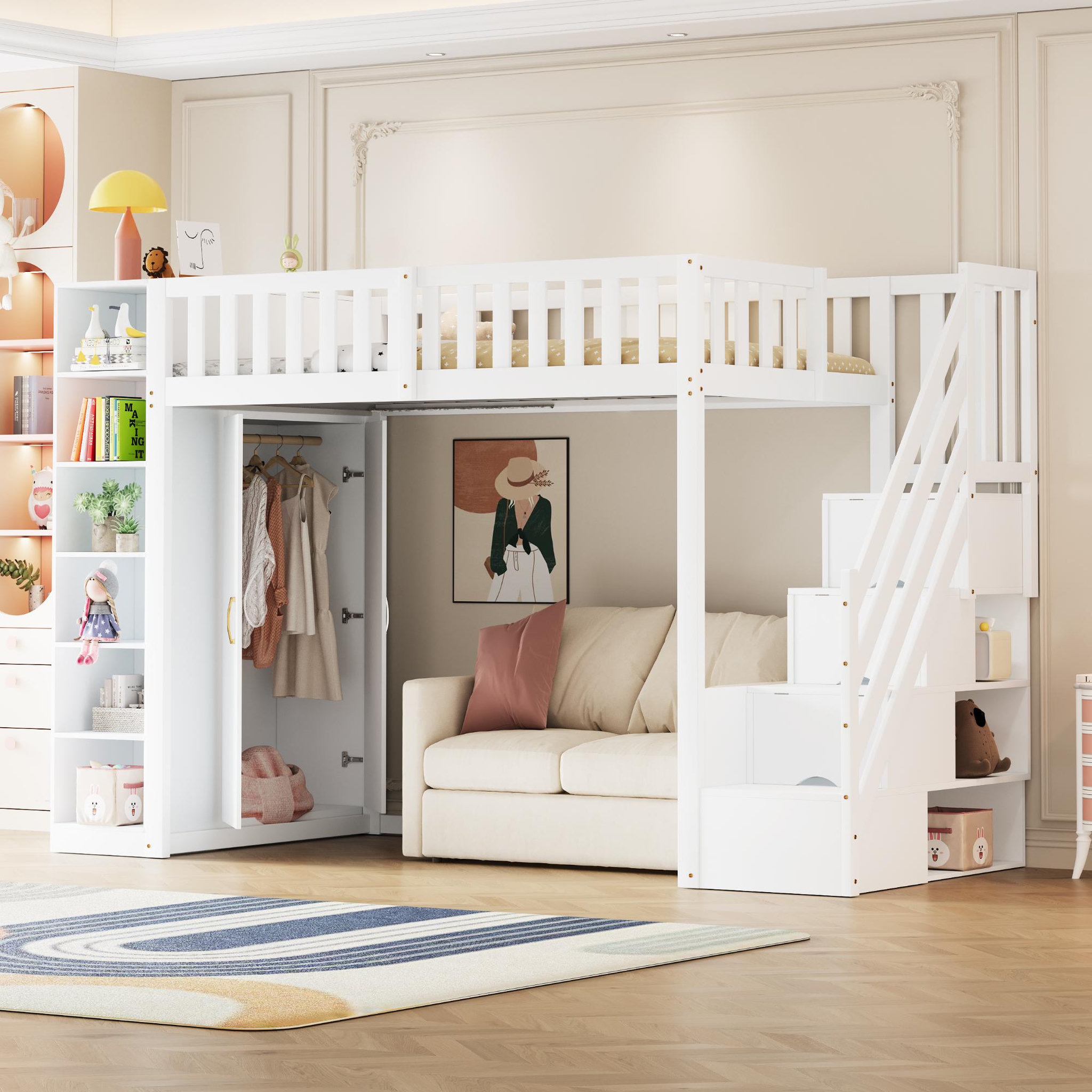 Voir la diapositive 4 : MERAX Lit mezzanine enfant