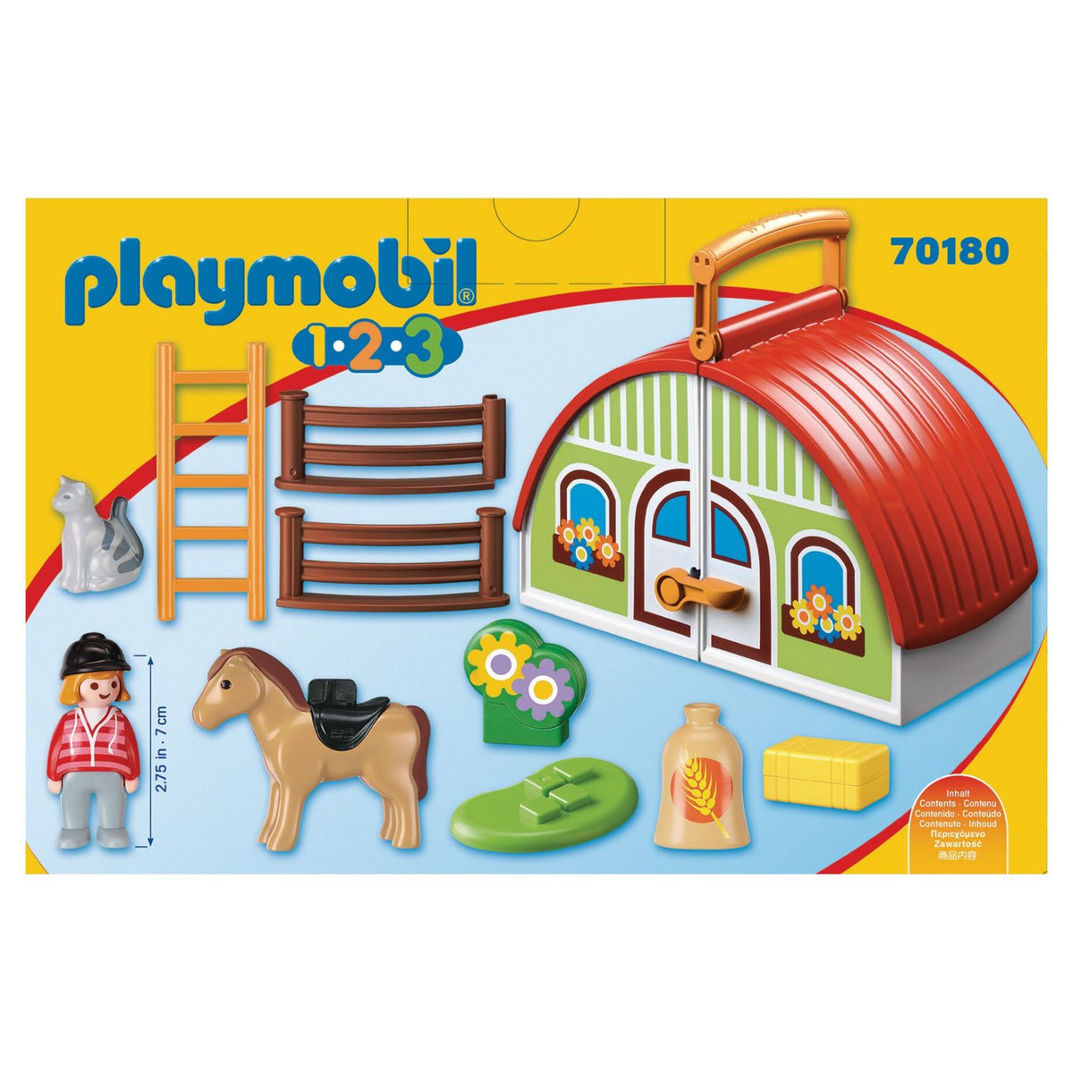 PLAYMOBIL 70180 - 1.2.3 - Centre équestre transportable