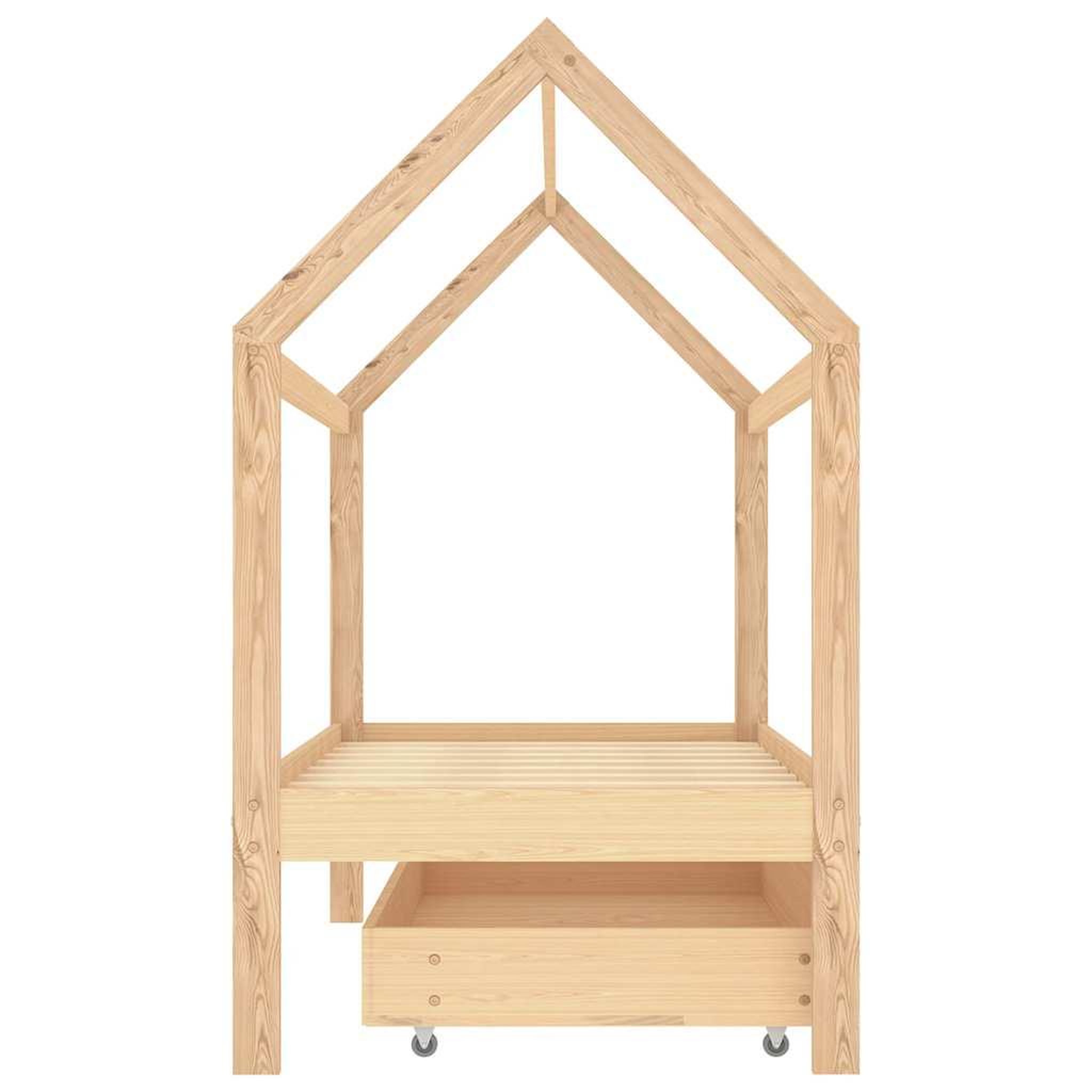 Voir la diapositive 4 : VIDAXL Cadre de lit pour enfant et un tiroir bois pin massif 80x160 cm
