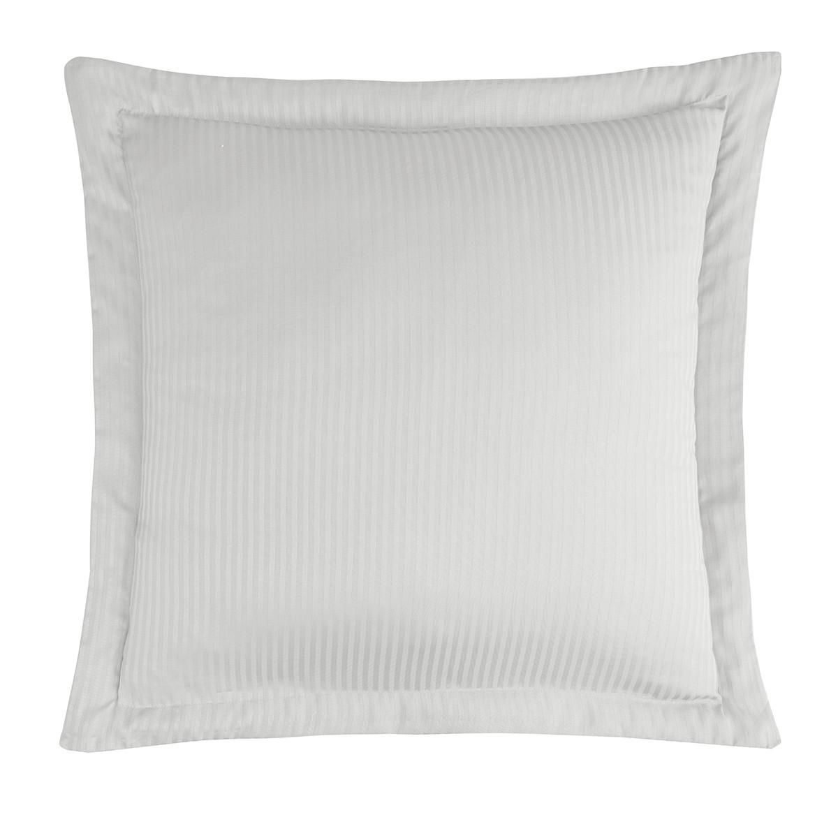 Sensei Maison Lot de 2 taies d'oreiller rayées en satin de coton 120 fils VERSALUXE