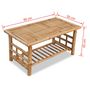 Voir la diapositive 6 : VIDAXL Table basse Bambou 90x50x45 cm