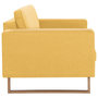 Voir la diapositive 5 : VIDAXL Canape a 2 places tissu jaune