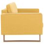 Voir la diapositive 5 : VIDAXL Canape a 2 places tissu jaune