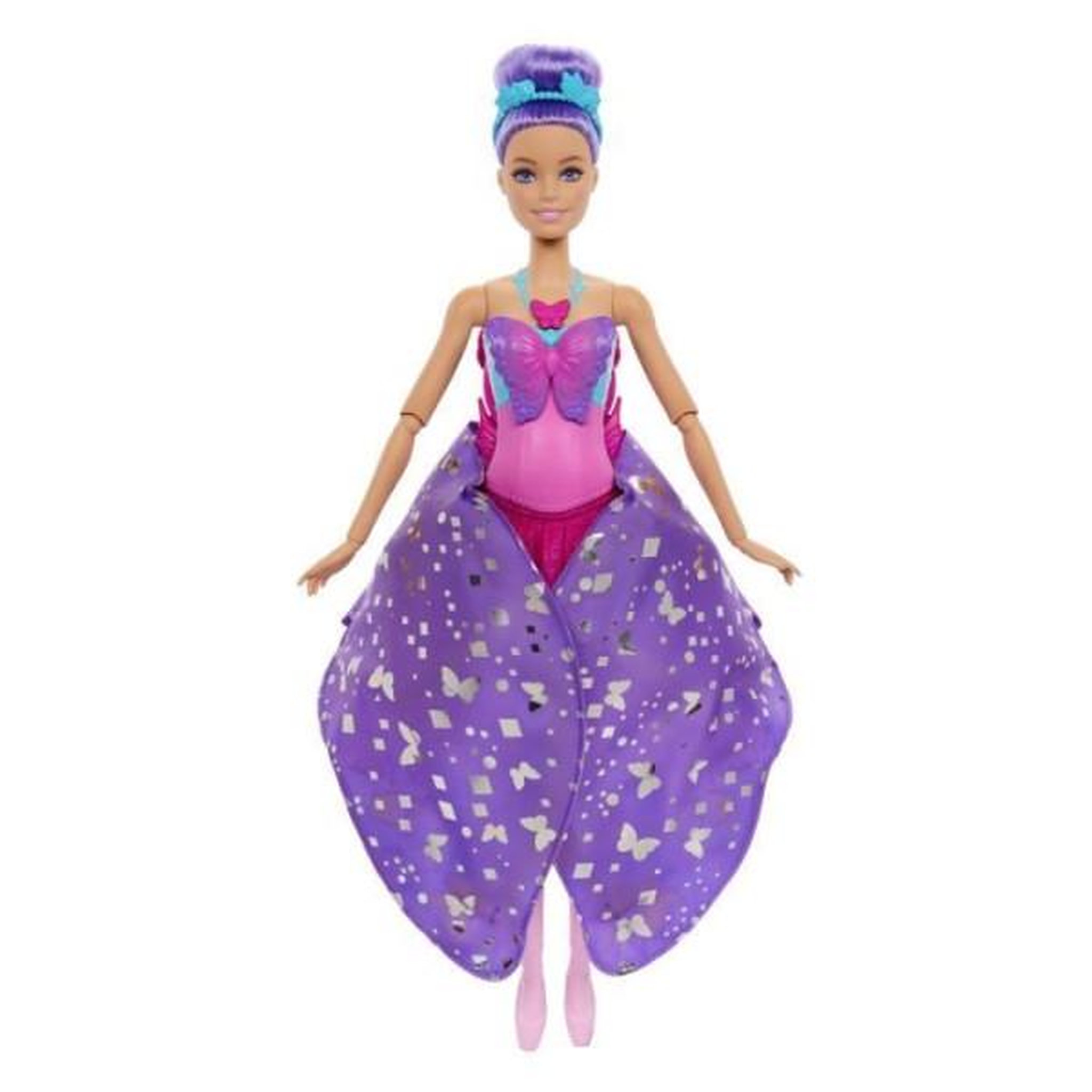 Voir la diapositive 6 : BARBIE Barbie-De Danseuse a Papillon-Poupée transformation 2 en 1 HXJ10