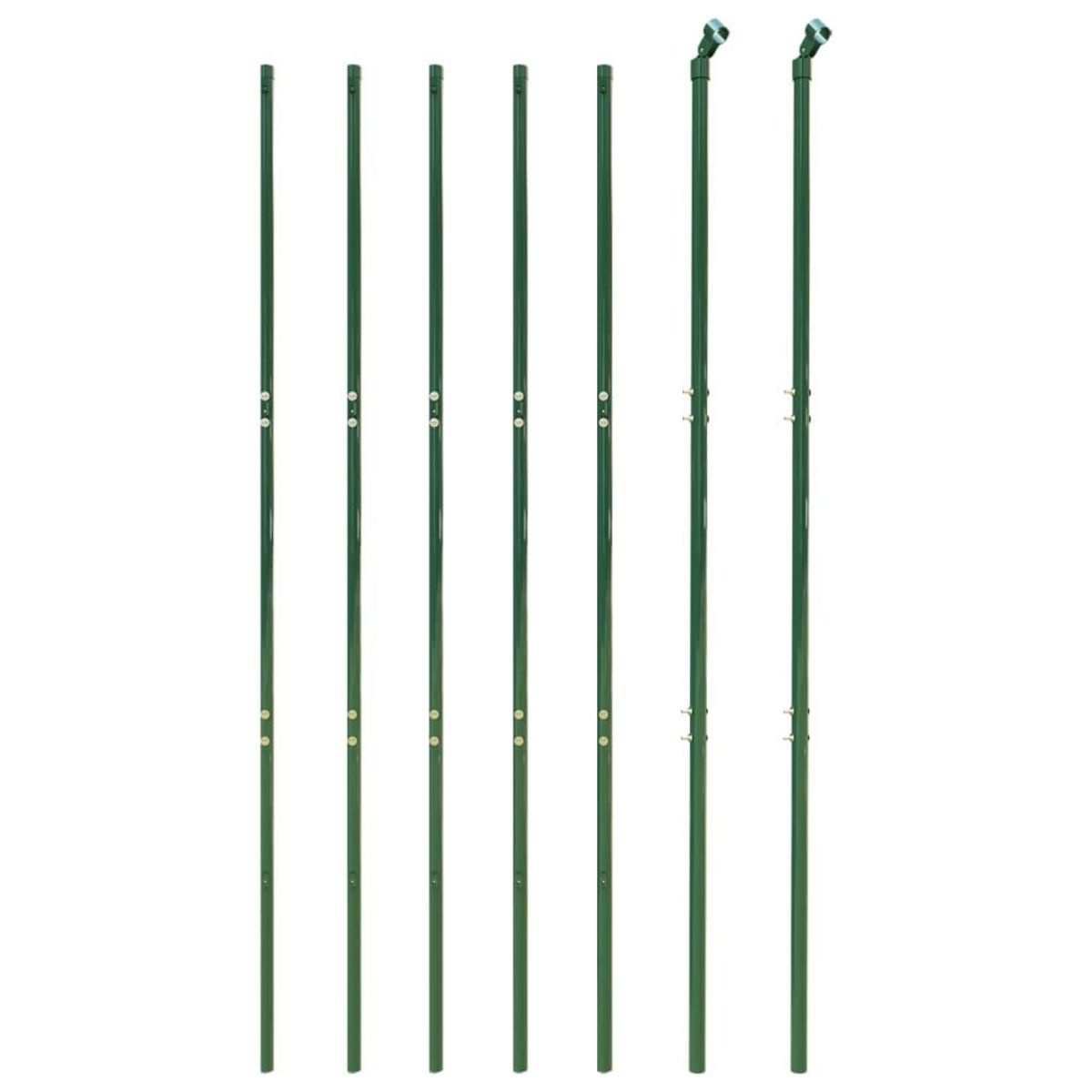 VIDAXL Cloture en treillis metallique vert 2x10 m acier galvanise