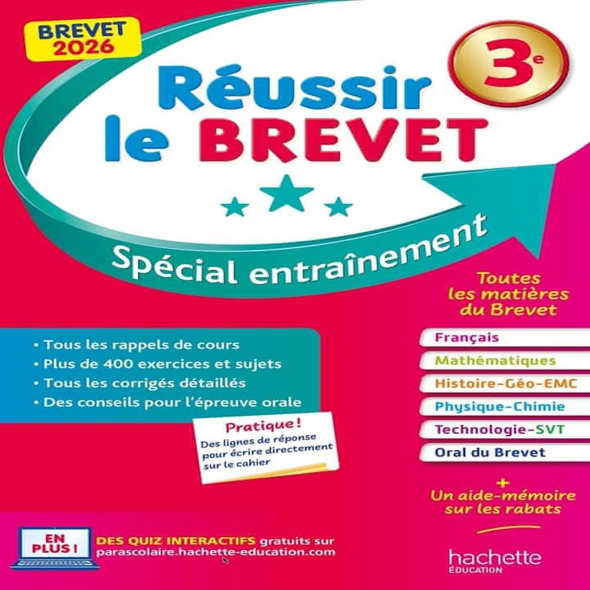 REUSSIR LE BREVET 3E. SPECIAL ENTRAINEMENT, EDITION 2026, Rousseau Philippe
