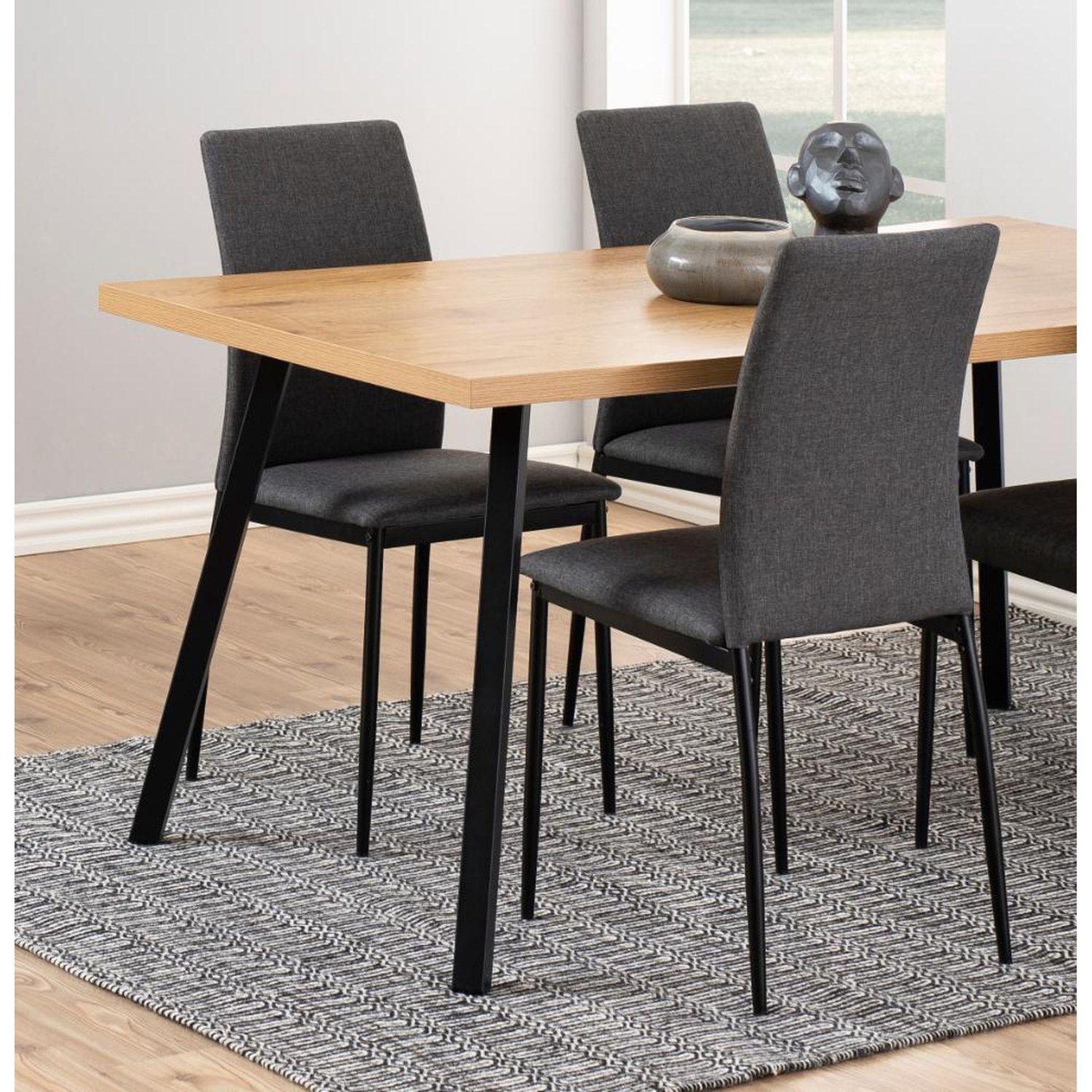 Voir la diapositive 2 : TOILINUX Lot de 4 chaises de salle à manger midena