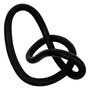 Voir la diapositive 1 : ATMOSPHERA Sculpture Déco Abstraite  Keyla  25cm Noir