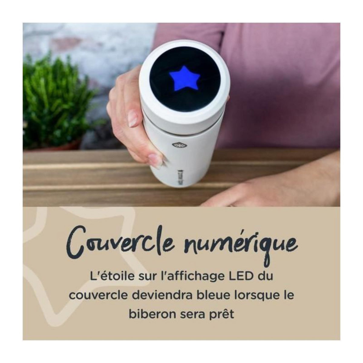 TOMMEE TIPPEE TOMMEE TIPPEE Kit de préparation biberon GoPrep, 2 minutes, thermos refroidisseur, température sur écran LED