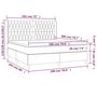 Voir la diapositive 6 : VIDAXL Sommier a lattes de lit avec matelas Gris clair 180x200cm Tissu