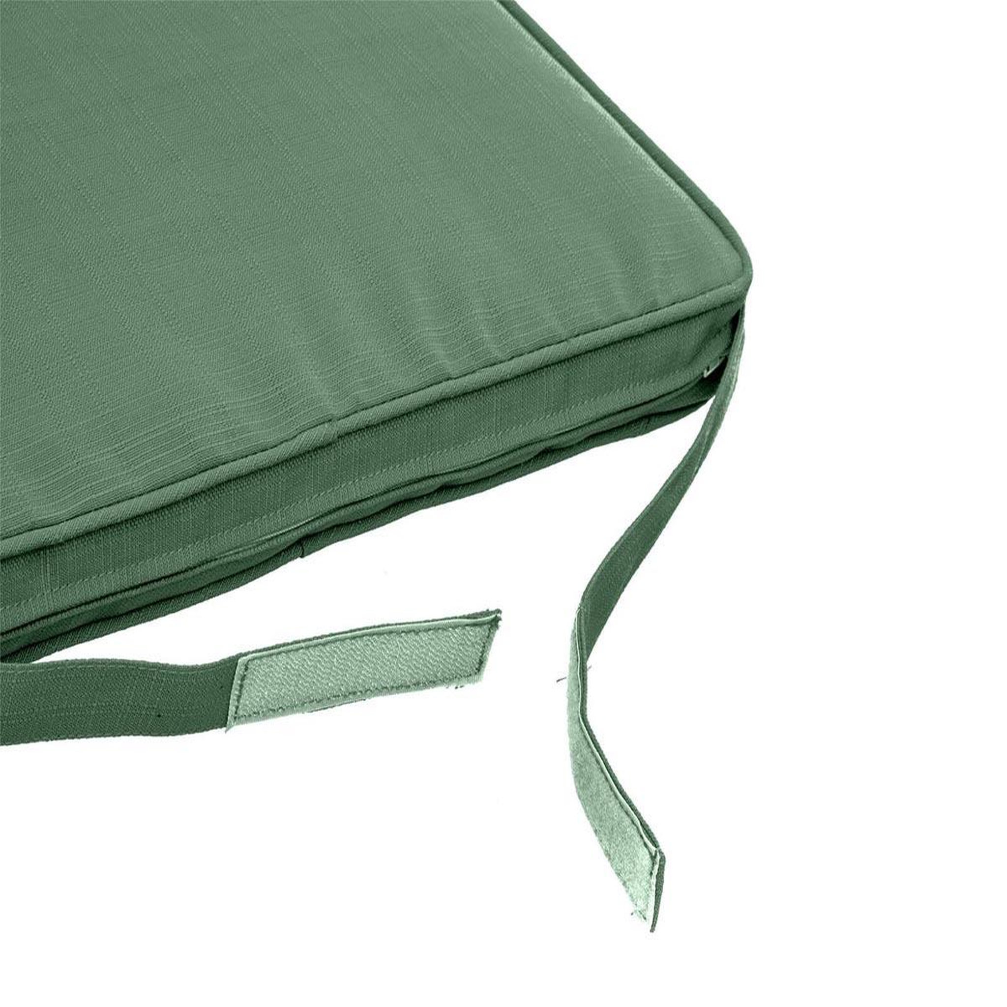 Voir la diapositive 4 : HESPERIDE Galette de chaise de jardin Olive - 40 x 40 cm - Hespéride
